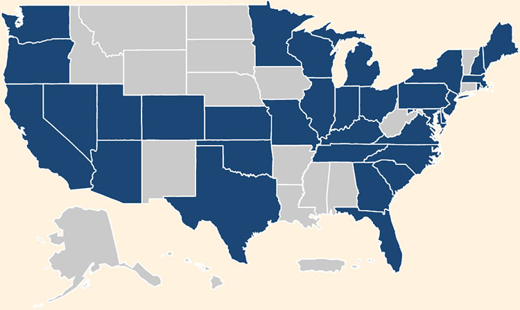 Lifestance US Map Locations