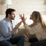 couple in toxic relationshp arguing