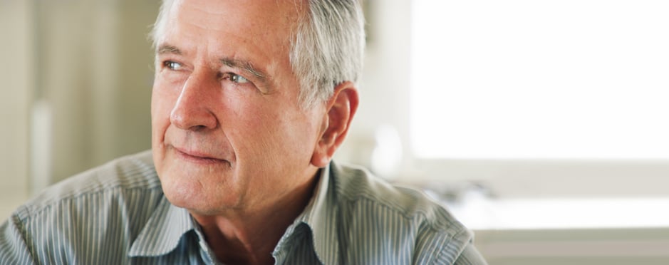 man suffering from neurodegenerative disease