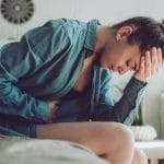 woman struggles with pmdd