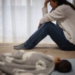 mom struggles with postpartum depression