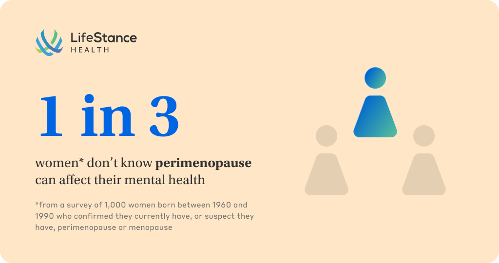 One in Three Women Don’t Know Perimenopause Can Affect Their Mental Health, New LifeStance Survey Finds
